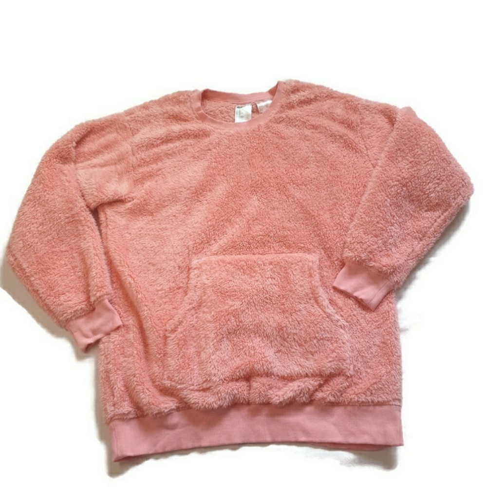 H&M sherpa pullover sweater